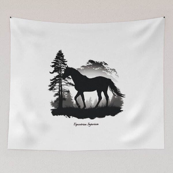 Item preview, Horse Shadow in the Night - Horse Sunset designed and sold by EquestrianImperium.