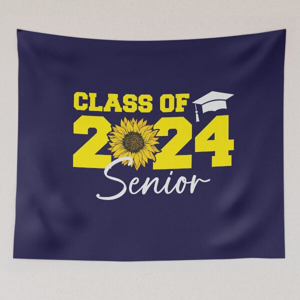 Item preview, Class of 2024 Senior Sunflower designed and sold by ArtMeetsPizza.
