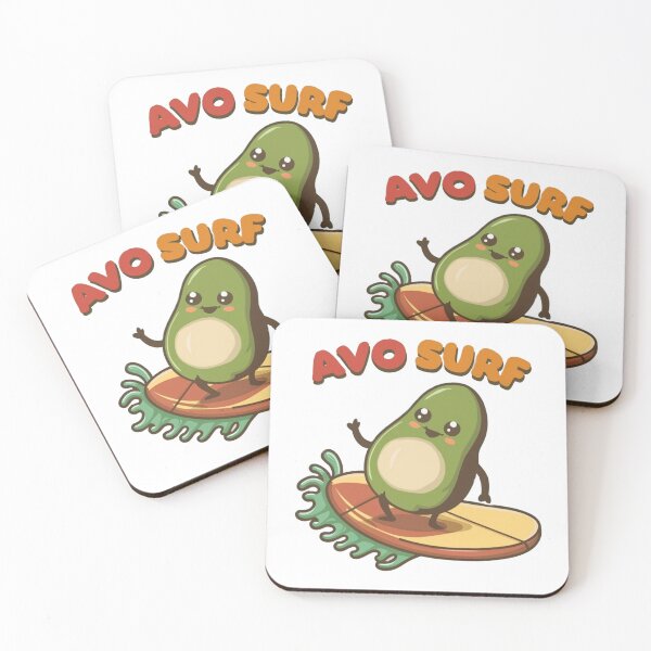 Item preview, Avo surf on green waves Avocado designed and sold by bukajart.