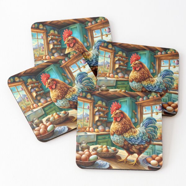 Item preview, Easter chicken in the kitchen designed and sold by Talpha.