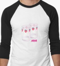 Nana - Strawberry glasses Men's Baseball ¾ T-Shirt
