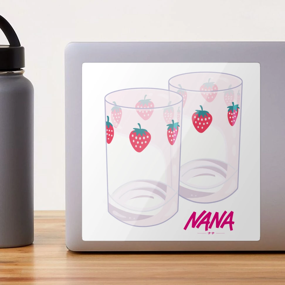 Ins Nana Strawberry Glasses Heat Resistant Coffee Milk Water Cups