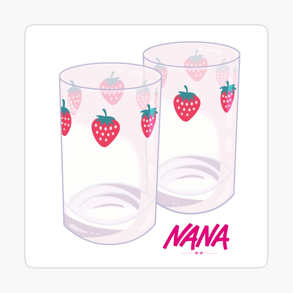 Nana ナナ Hachi Strawberry Glass Manga Strawberry Drink Glass  Etsy India