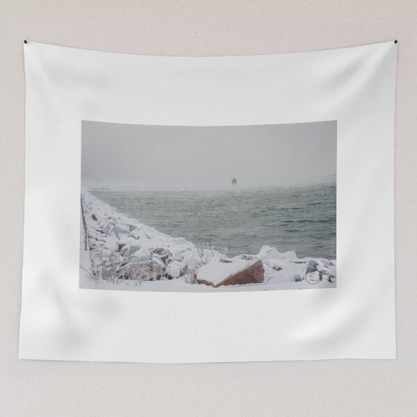 Item preview, Lighthouse in the Snow, Two Harbors, Minnesota 10 designed and sold by Arielle S.