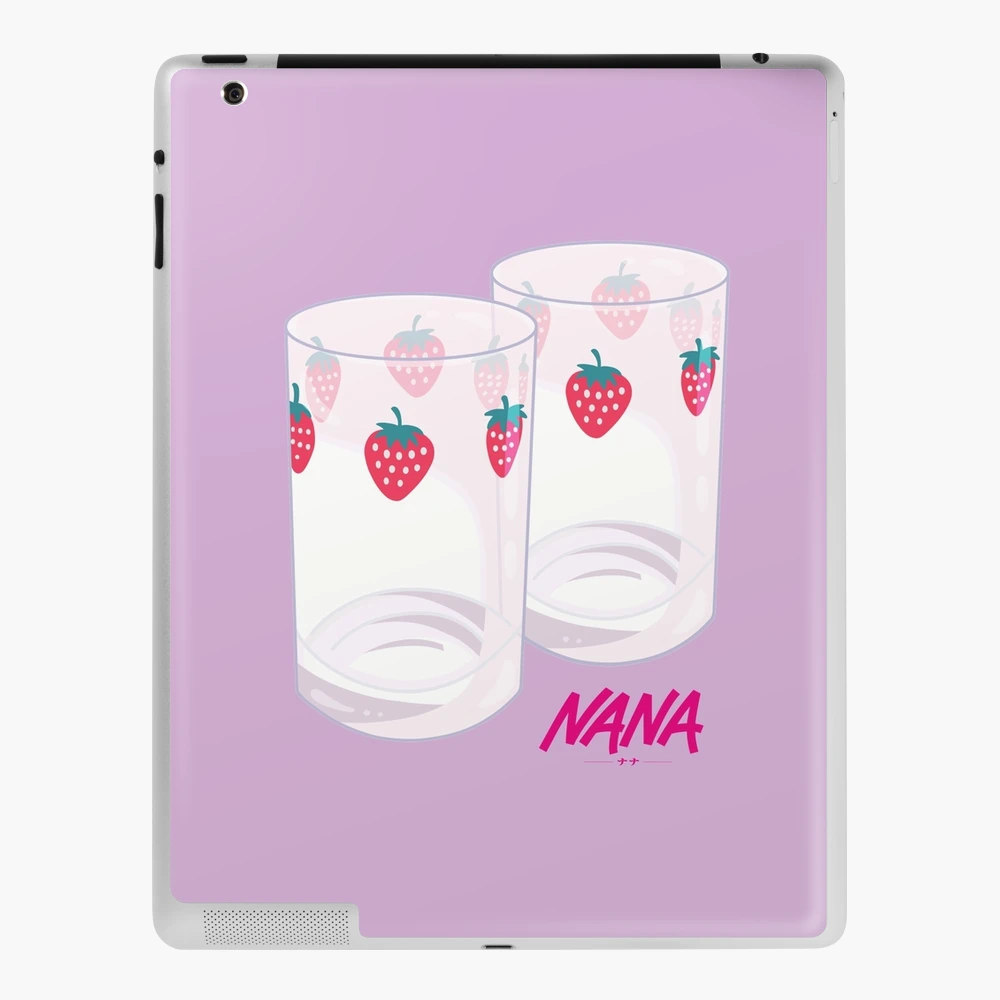 NaNa Anime Strawberry Print Kawaii Glass & Straw – The Kawaii Shoppu