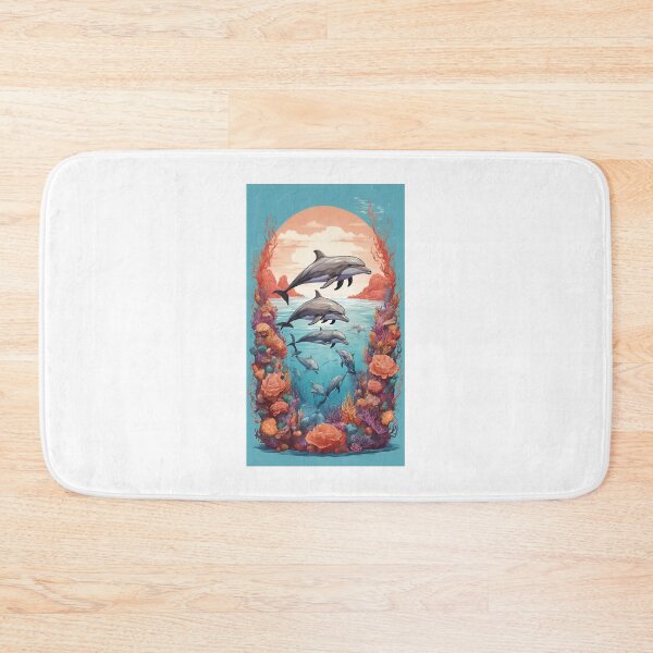 Item preview, "Dolphin Harmony: Dive into Stylish Seas" designed and sold by abhisc.