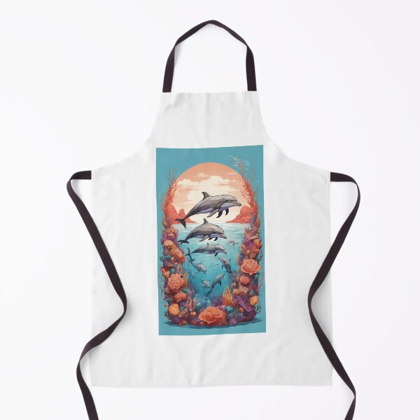 Item preview, "Dolphin Harmony: Dive into Stylish Seas" designed and sold by abhisc.