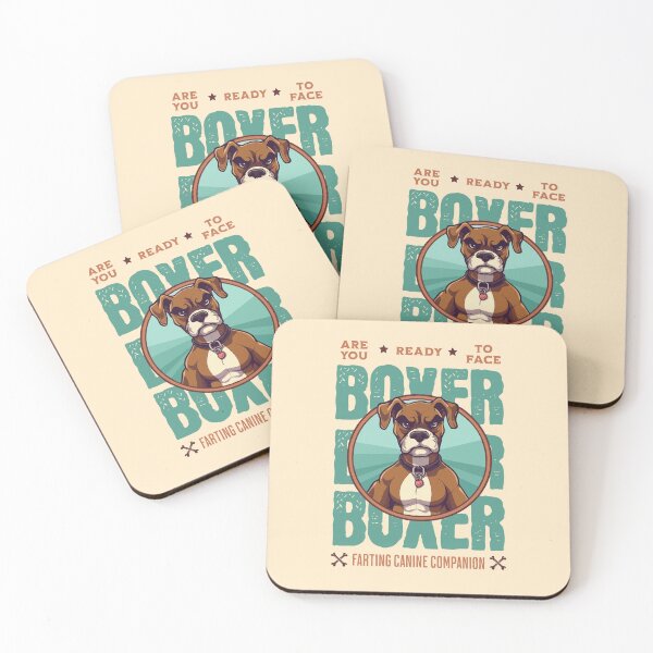Item preview, Boxer Dog Funny Retro designed and sold by RockBeeDesigns.