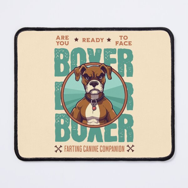 Item preview, Boxer Dog Funny Retro designed and sold by RockBeeDesigns.