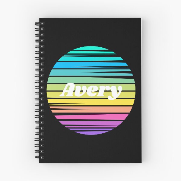 Item preview, Avery | Avery Colorful Name | Sunset Beach | Cool Names | Stripes designed and sold by ShroomMagic.