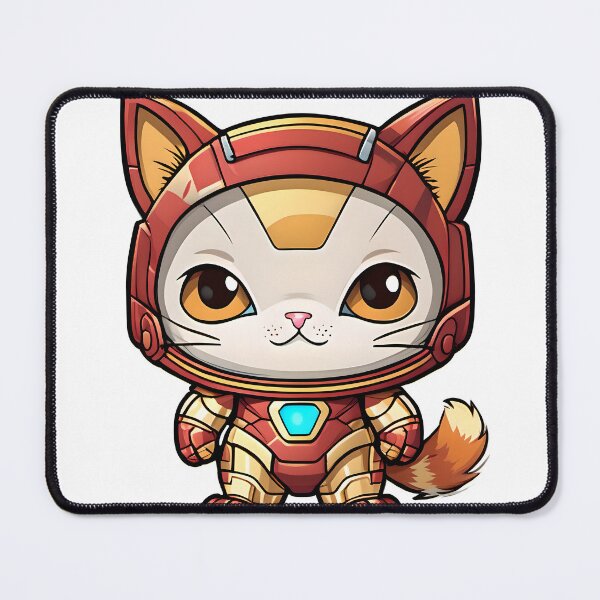 Item preview, Sticker Style Cat dressed as IronMan - Cute designed and sold by Horibeto.