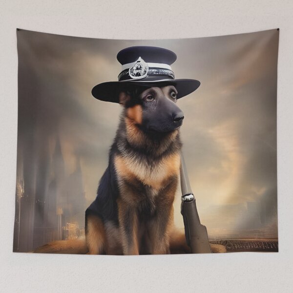 Item preview, German Shepard On Duty designed and sold by Paw's Arts.