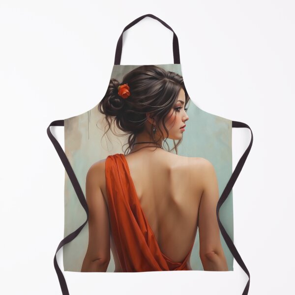 Item preview, cute girl back side painting designed and sold by Beaurix.