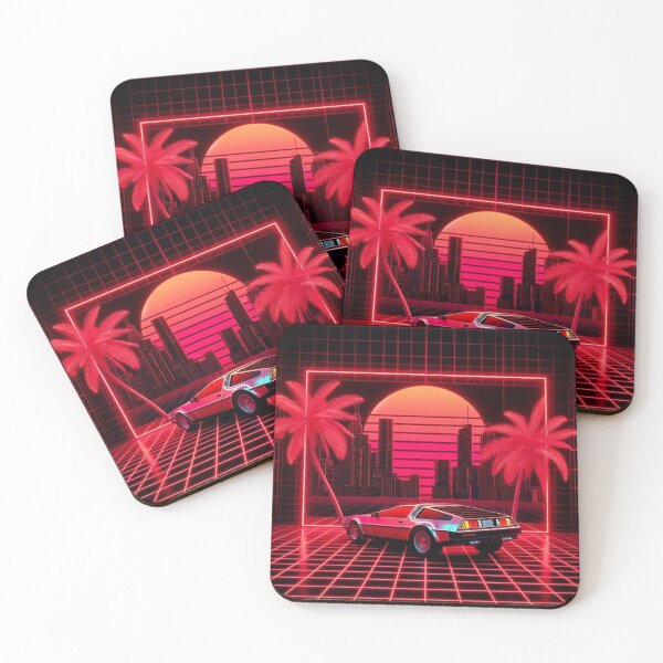 Item preview, Red Synthwave Car 1 designed and sold by ollie-shop.