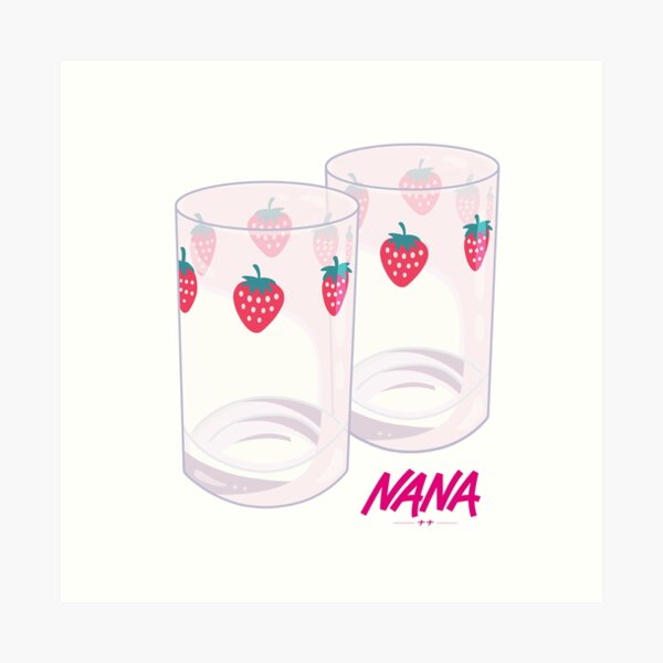 Nana - Verres à la fraise Impression artistique