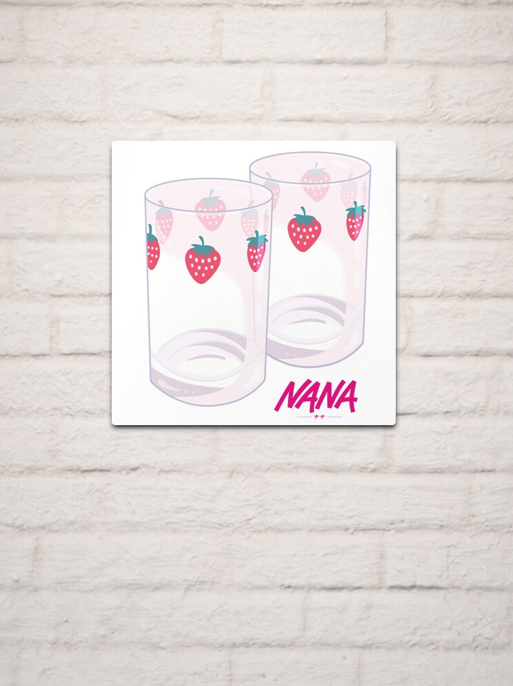 Nana - Strawberry glasses | Metal Print