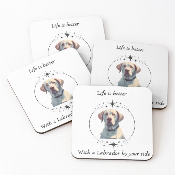 Item preview, life is better with a labrador by your side designed and sold by Shash Works.