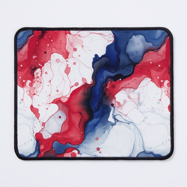 Item preview, alcohol ink red and navy blue abstract designed and sold by YeKnot.
