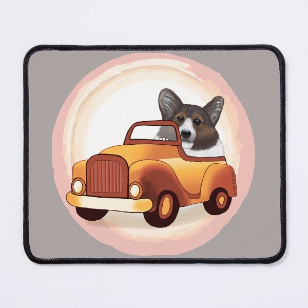 Artikelvorschau, Waliser Corgi-Hund, der Auto fährt entworfen und verkauft von artmuvz.