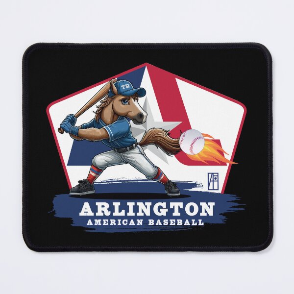 Item preview, USA - American BASEBALL - Arlington - Baseball mascot - Arlington baseball designed and sold by ArtProjectShop.