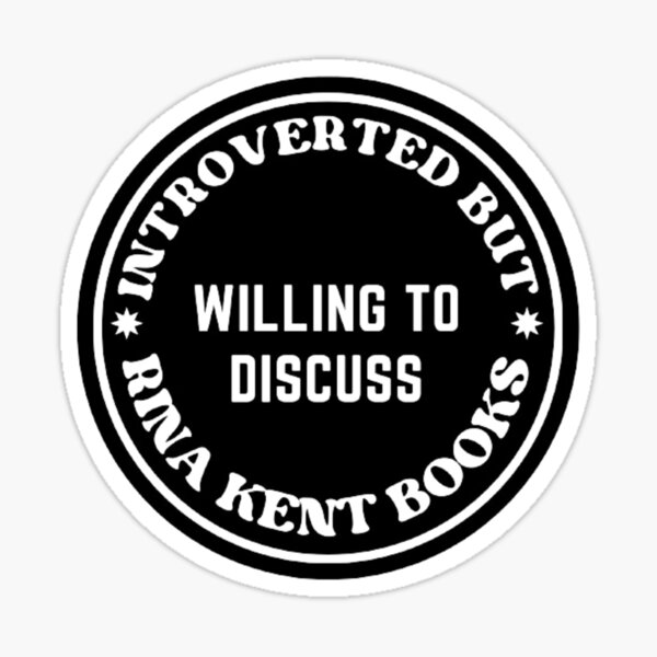 Artikel-Vorschau von Introvertiert, aber bereit, über die Bücher von Rina Kent zu diskutieren, designt und verkauft von BookishBoutique  Bliss.