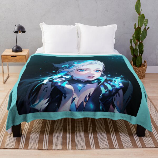 Item preview, Pretty anime girl witch - blue magic designed and sold by TheRubberOnion.