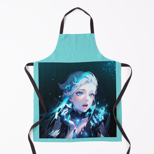 Item preview, Pretty anime girl witch - blue magic designed and sold by TheRubberOnion.