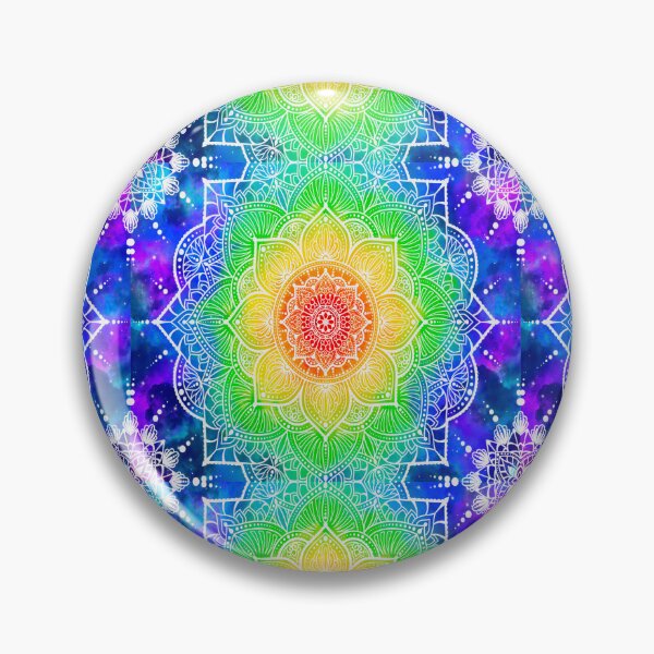 Item preview, Rainbow Mandala, buddhism, lotus, abstract art designed and sold by MayGreenAbgrall.