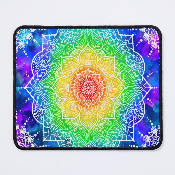 Item preview, Rainbow Mandala, buddhism, lotus, abstract art designed and sold by MayGreenAbgrall.