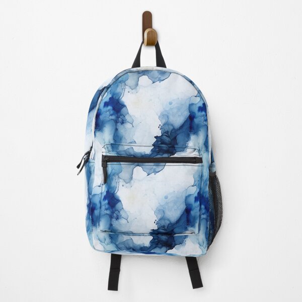 Item preview, alcohol ink navy blue and white abstract designed and sold by YeKnot.