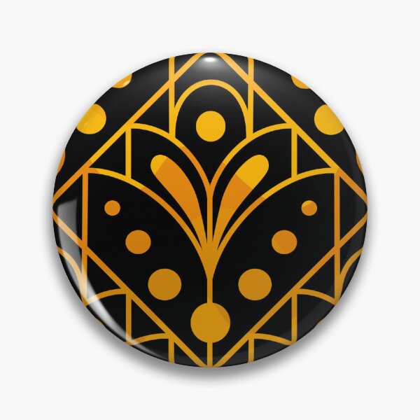 Aperçu de l'œuvre Âge d'or, motif art nouveau - noir créée et vendue par Drawmecute.