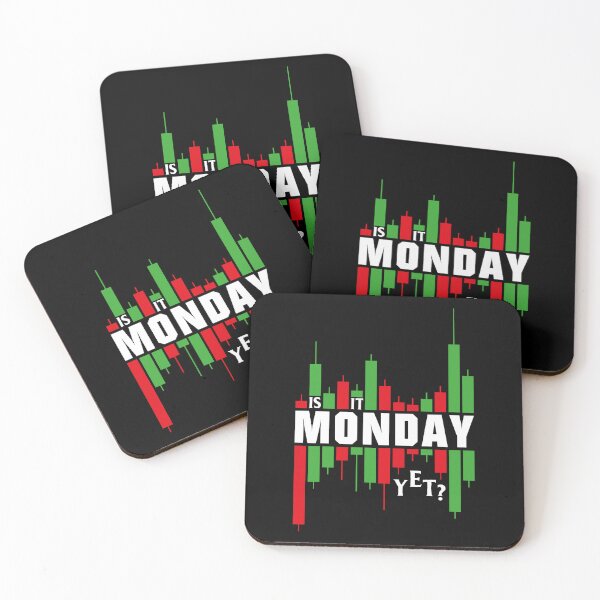Item preview, Is It Monday Yet Green Red Chart Bars designed and sold by ArabCorner.