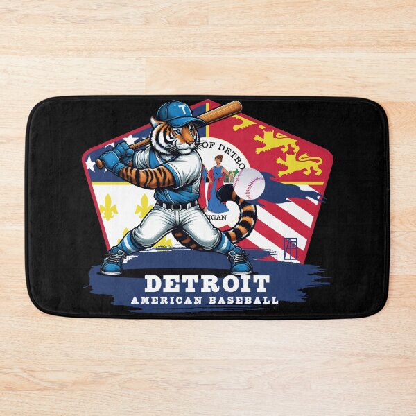 Item preview, USA - American BASEBALL - Detroit - Baseball mascot - Detroit baseball designed and sold by ArtProjectShop.