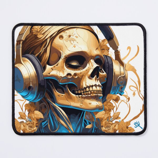 Item preview, Immortal Sound - The Skull Club, skull, skull, headphones designed and sold by HIGUMAX.