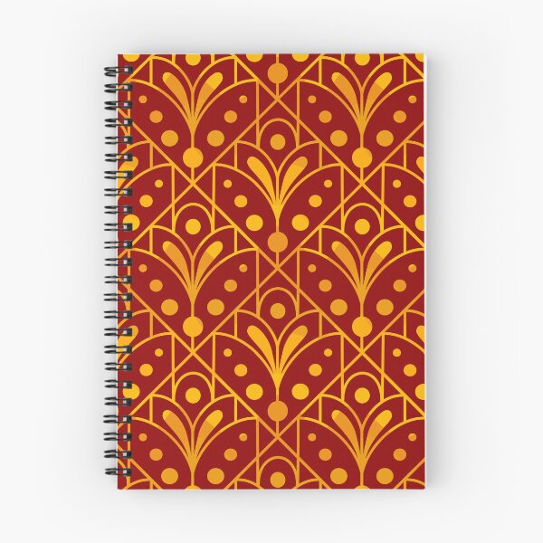 Item preview, Edad de oro, patrón art nouveau - rojo real designed and sold by Drawmecute.