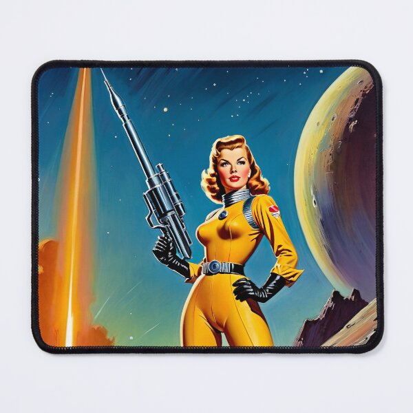 Item preview, 1950's Female Space Cadet | Retro Artwork designed and sold by OrganicLights.