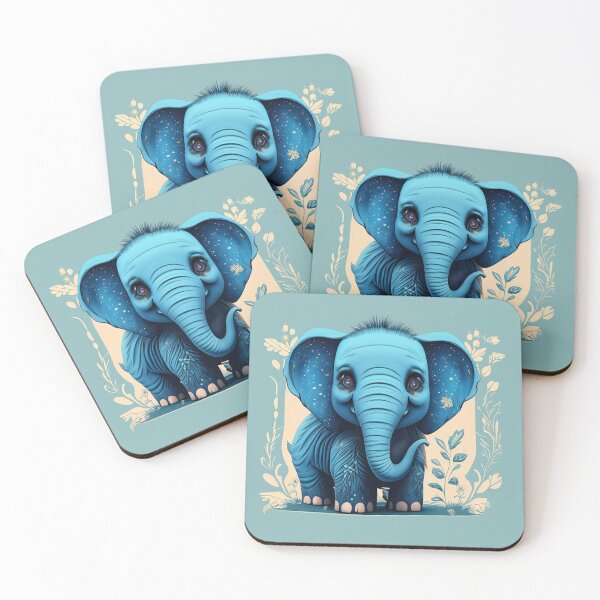 Item preview, Cute Baby Girl elephant with roses designed and sold by Firas Aljazzar.