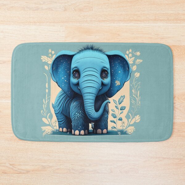 Item preview, Cute Baby Girl elephant with roses designed and sold by Firas Aljazzar.