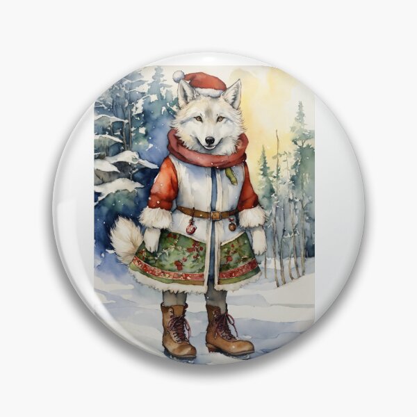 Item preview, Arctic Fox Wating for Santa Gift designed and sold by Suraj Thapa.