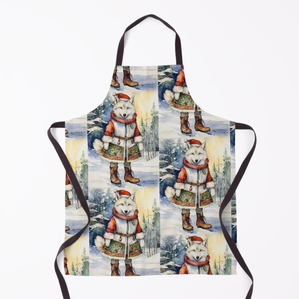 Item preview, Arctic Fox Wating for Santa Gift designed and sold by Suraj Thapa.
