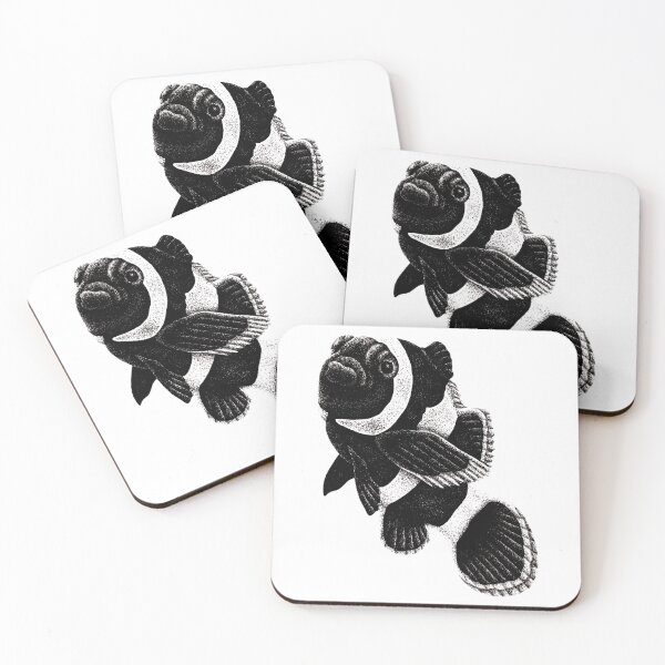 Item preview, Black ocellaris clownfish drawing designed and sold by LorenDowding.