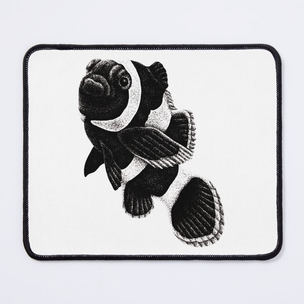 Item preview, Black ocellaris clownfish drawing designed and sold by LorenDowding.