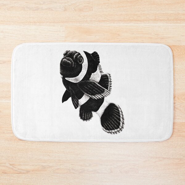 Item preview, Black ocellaris clownfish drawing designed and sold by LorenDowding.