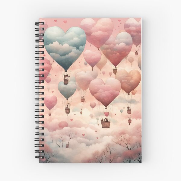 Artikelvorschau, Liebe herzförmige Ballons rosa Aquarell entworfen und verkauft von ShaViArt.