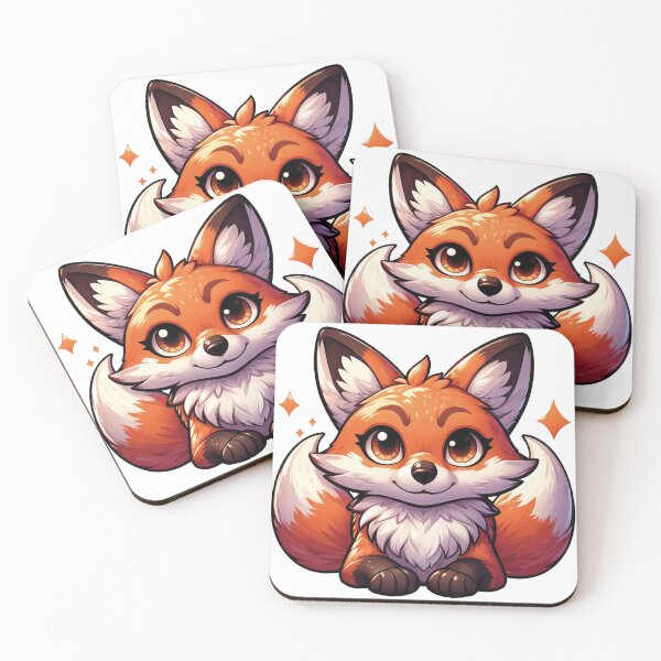 Item preview,  Cute cartoon anime fox designed and sold by DuskTillDown.
