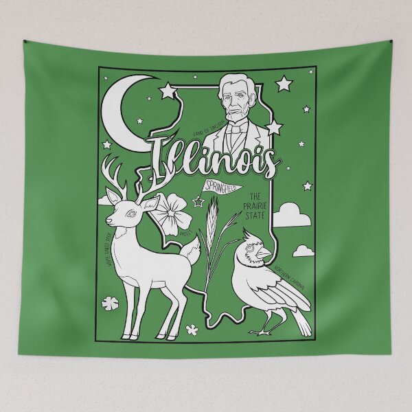 Item preview, illinois state facts designed and sold by LeapDaze.