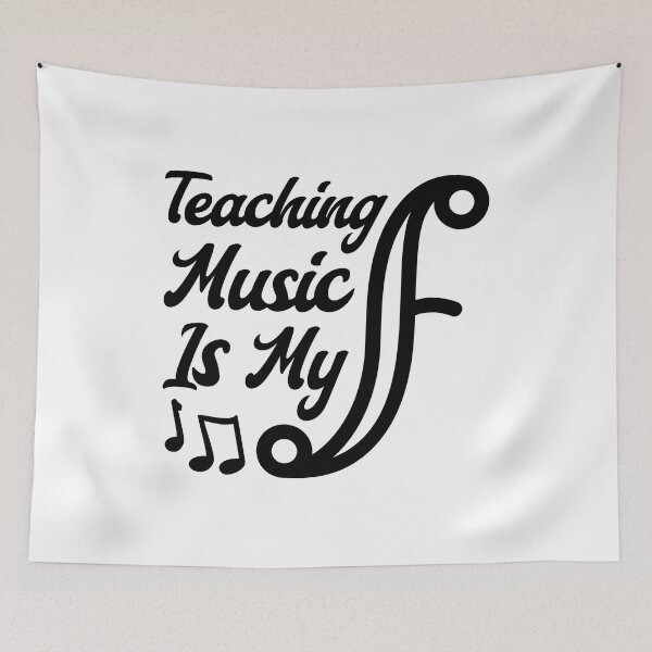 Item preview, Teaching Music Is My Forte! Music Educator Pun designed and sold by PMCreative.