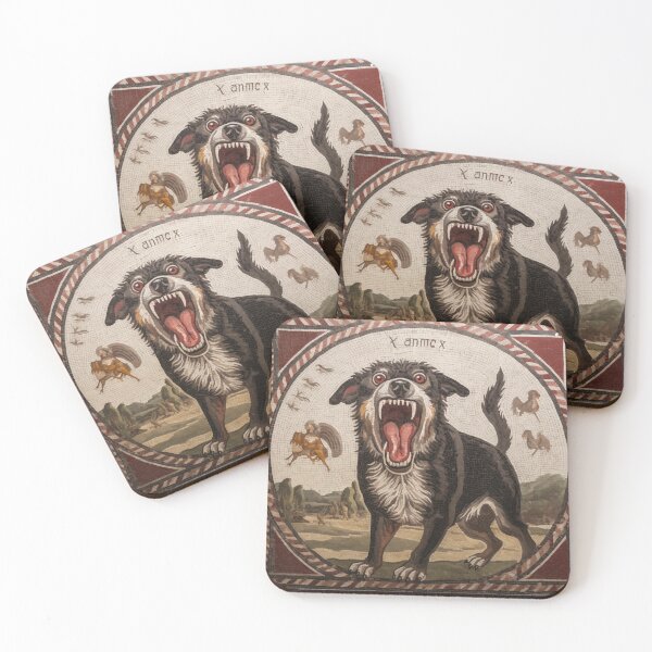Item preview, Beware of the Dog Mosaic - Ancient Roman Artwork designed and sold by ElLocoMus.
