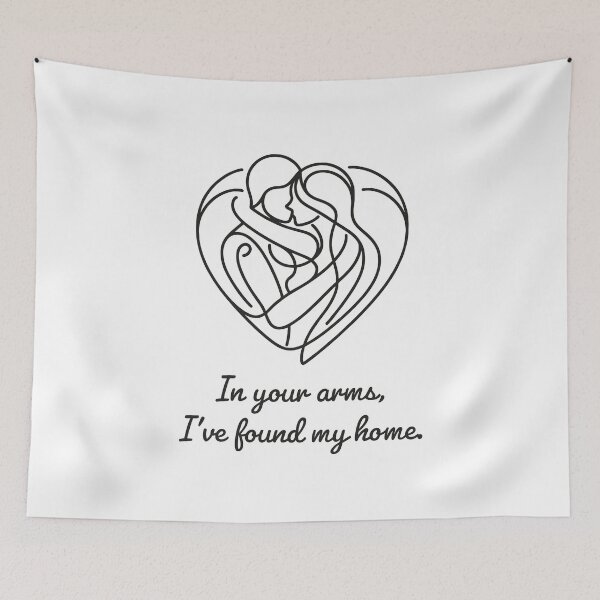 Item preview, Art one line In your arms I've found my home. designed and sold by Expressartzone.