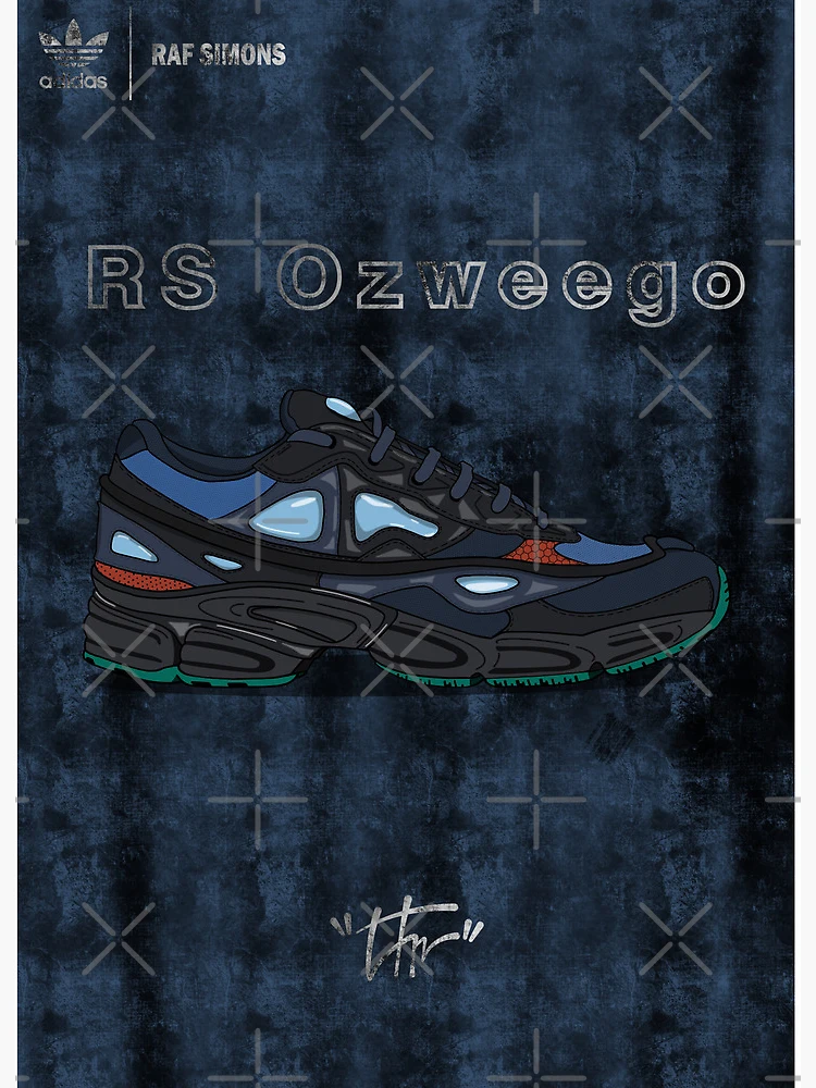 Adidas Ozweego 2 Raf Simons Night Marine Art Board Print for Sale by TrillMaison Redbubble